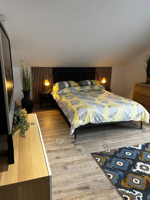 Domek nad jeziorem na Kaszubach w Kamieniu z balią jacuzzi od września