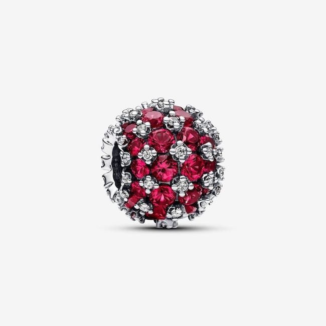 Conta Sparkling Pavé Rosa Pandora em Prata de Lei 925 Novo!