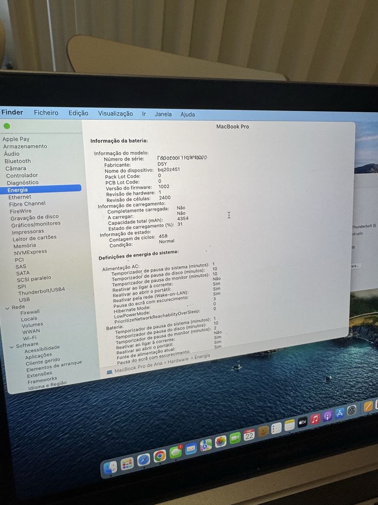 Macbook Pro 2020 i5 (último com intel)