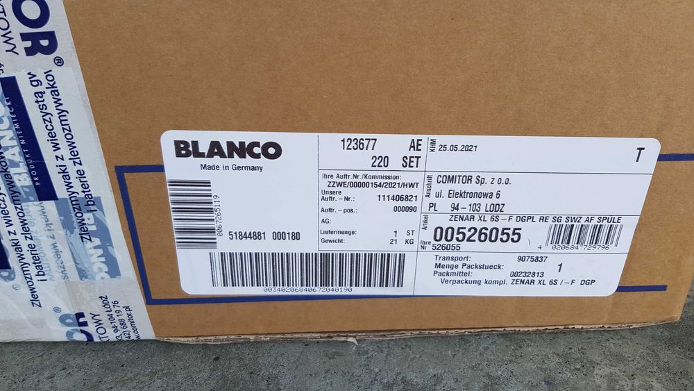 Zlew Blanco Zenar XL 6 S-F Steamer SystemPlus Silgranit PuraDur