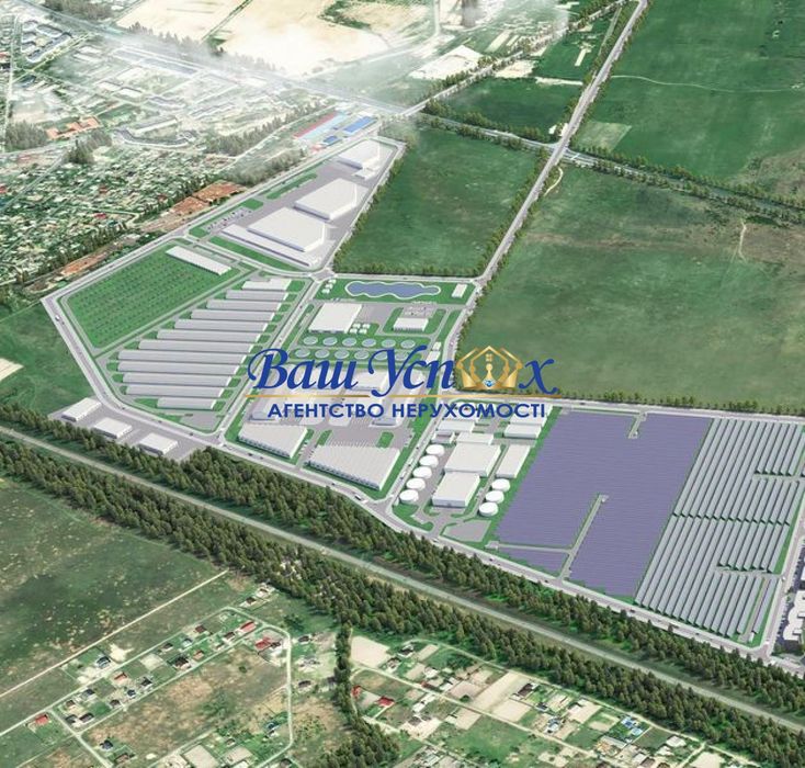 Продаж земля комерційного призначення  під склади. Трасса