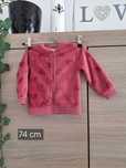 Bluza cieplutka w serca 74 cm