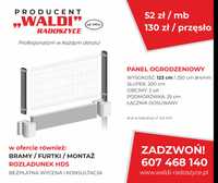 Panel Ogrodzeniowy ral H123 FI 4 + podmurów. 25cm kpl. PRODUCENT WALDI