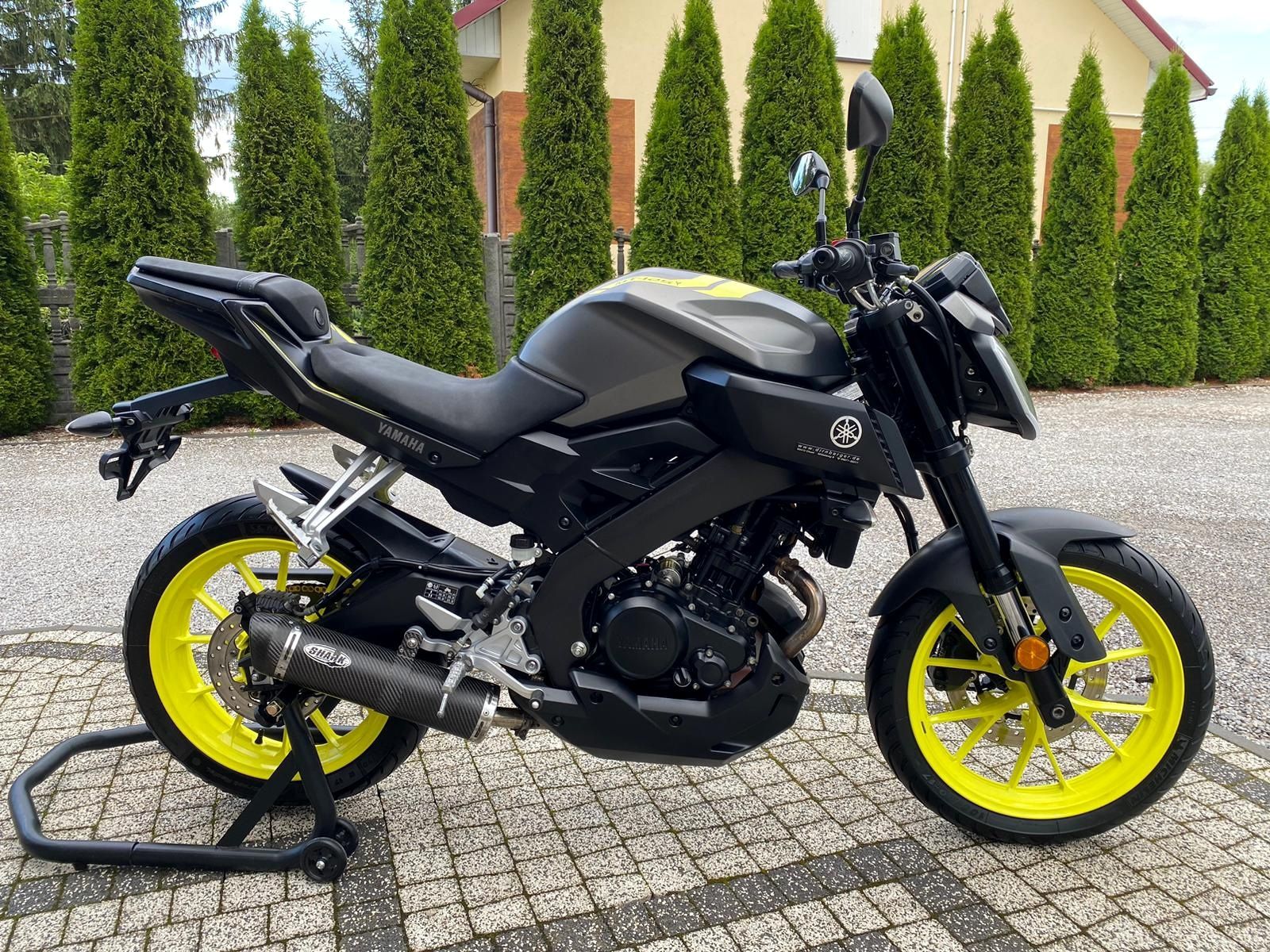 Yamaha MT 125 ABS 2018r NIGHT FLUO Wydech SHARK JAK NOWA kat. b a1
