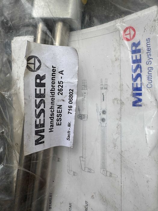 Palnik do ciecia Messer Essen 2625  Nowy Cena Sklepowa 1400zl