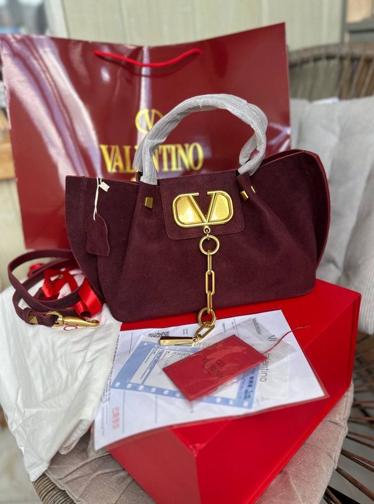 Сумочка Valentino з натуральної замші
