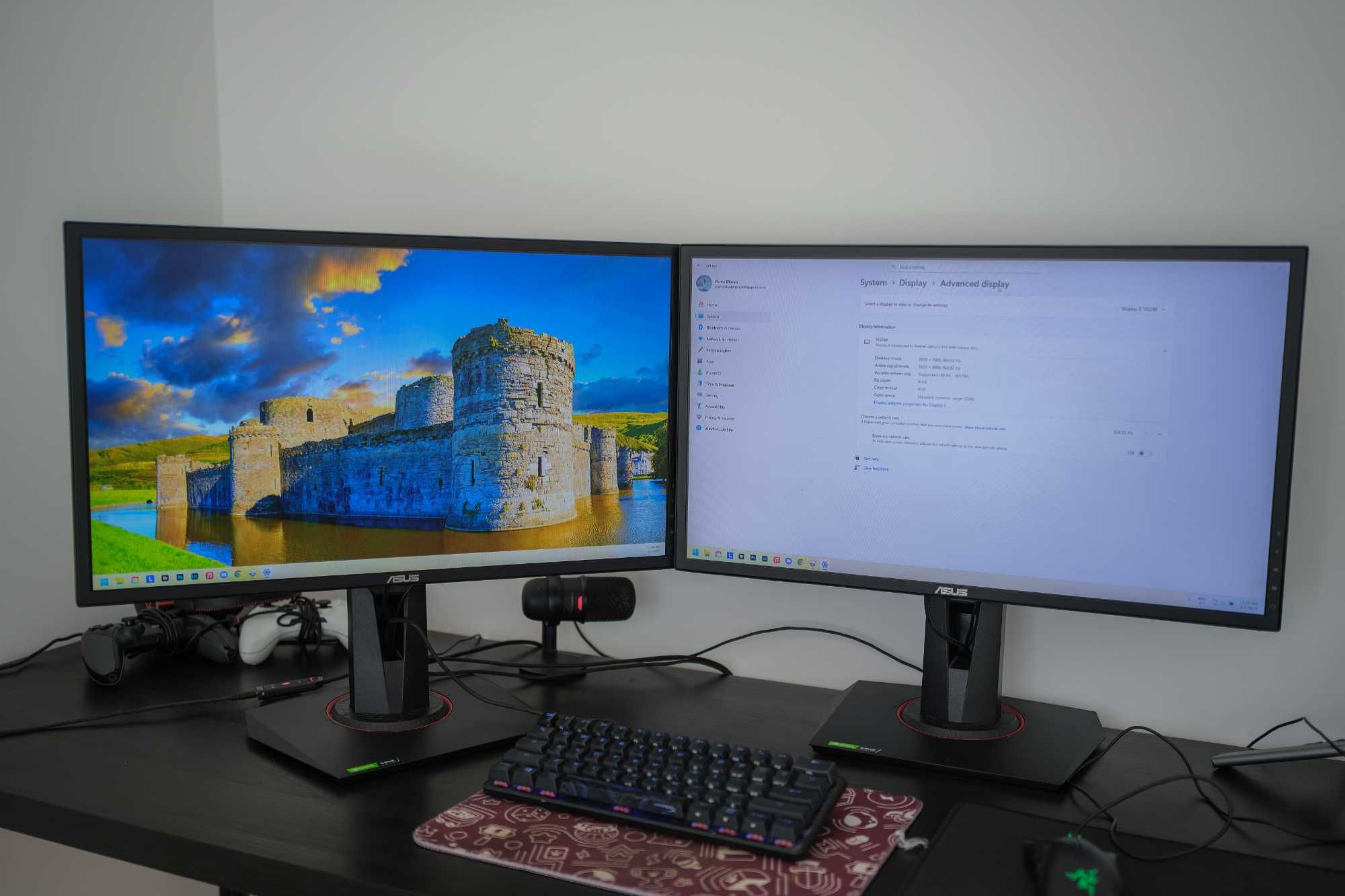 2 Monitores ASUS Gaming 24" 165Hz G-SYNC 0.5 ms