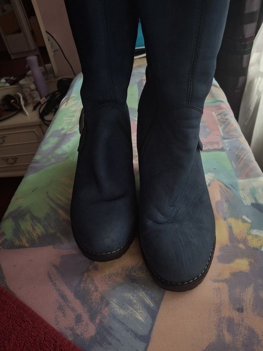 Сапожки замшеві ексклюзив