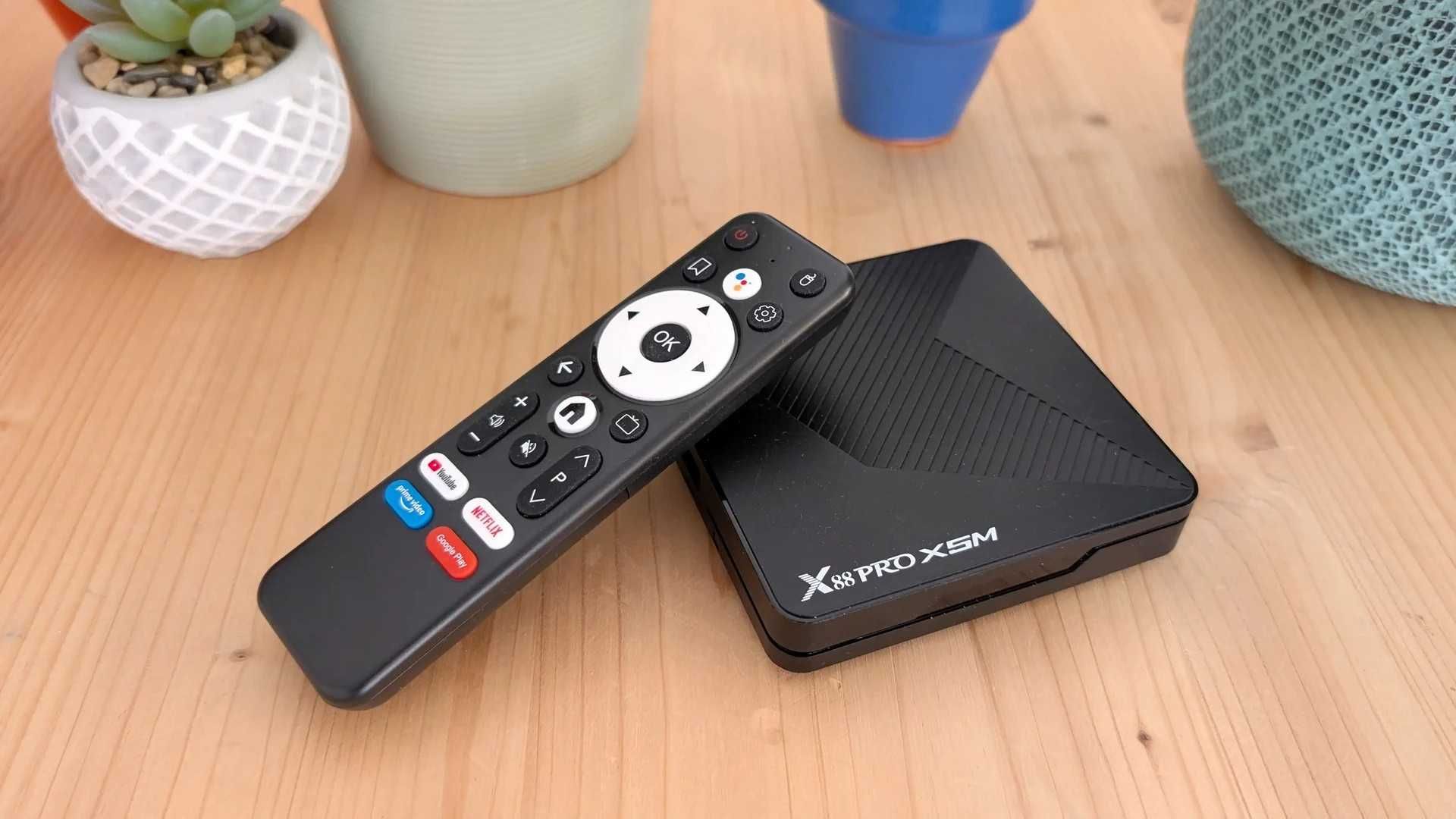 X88 PRO X5M 4/64 ГБ Amlogic S905X5M AndroidTV 14 1000M Wi-Fi 6