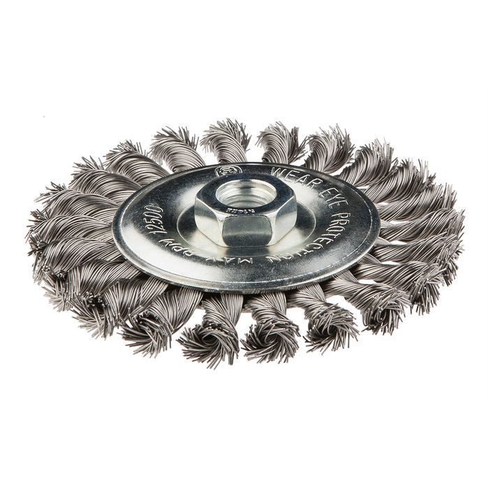 Szczotka Druciana Tarczowa 125 Mm X M14, Inox
