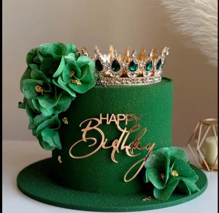 Набір Корона+ топер + глітер + свічки/ корона для торта/ Диадема