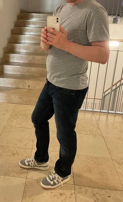 Granatowe jeansy Lee, rozmiar 31x30