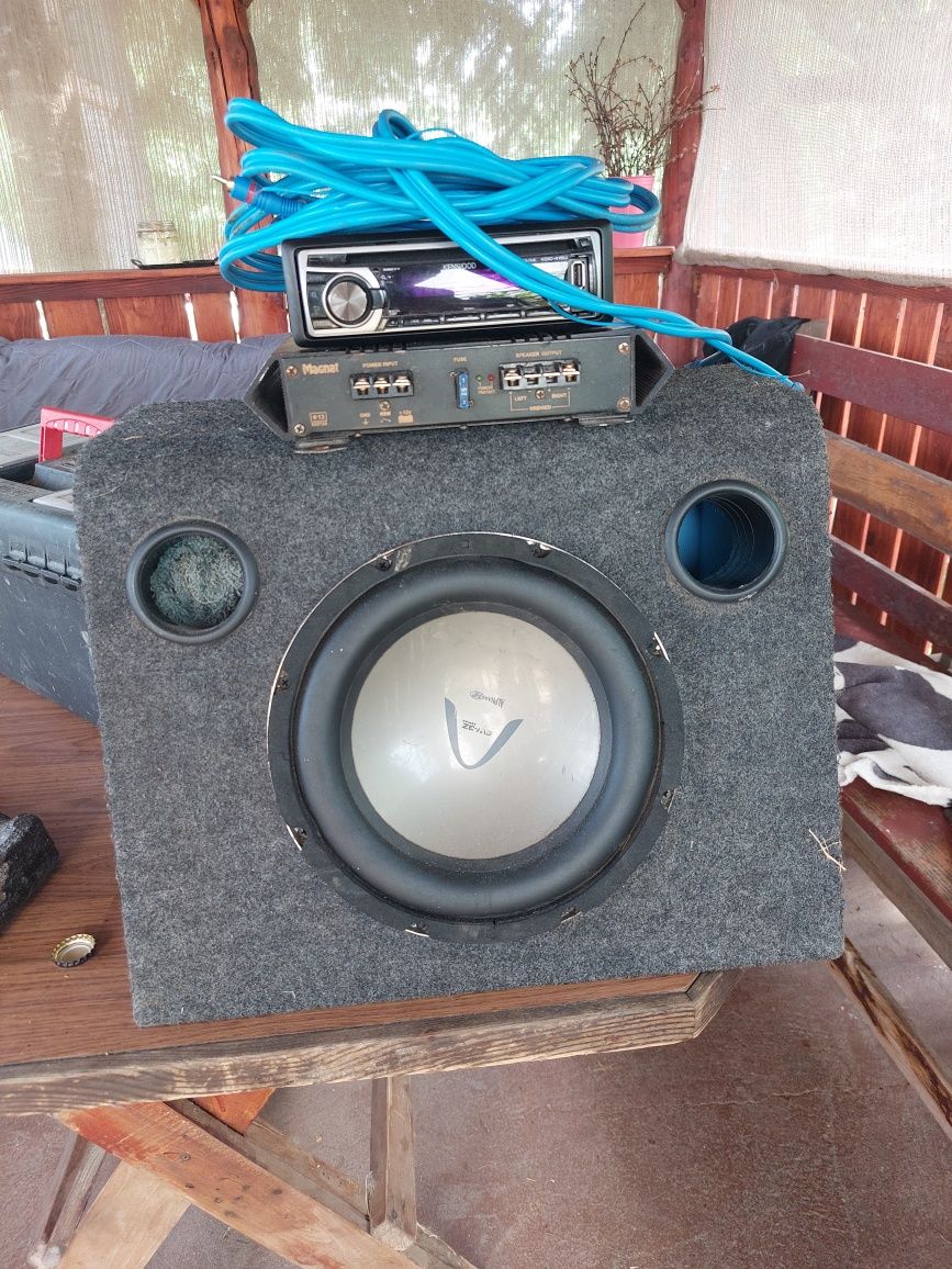 Zestaw audio do auta Radio wzmacniacz tuba