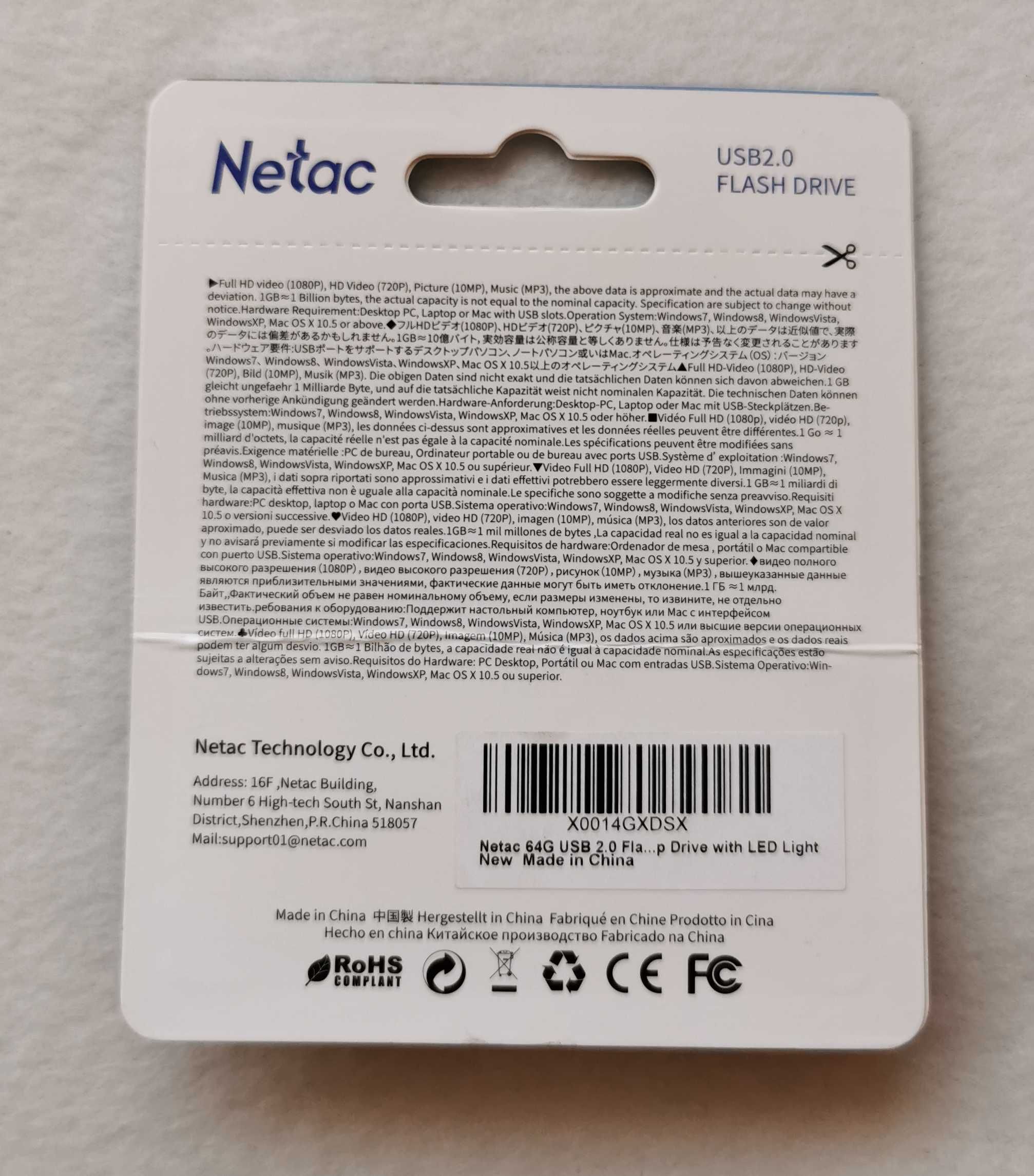 Pendrive 64GB  Netac pamięć flash Nowy