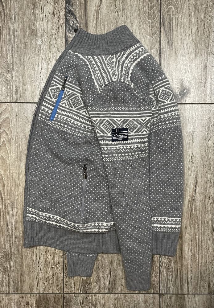 Męski sweter HELLY HANSEN Norweski Styl Wełna Wool na Polarku roz M