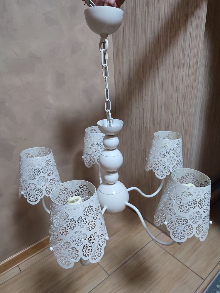 Żyrandol ażurowy + 2 kinkiety