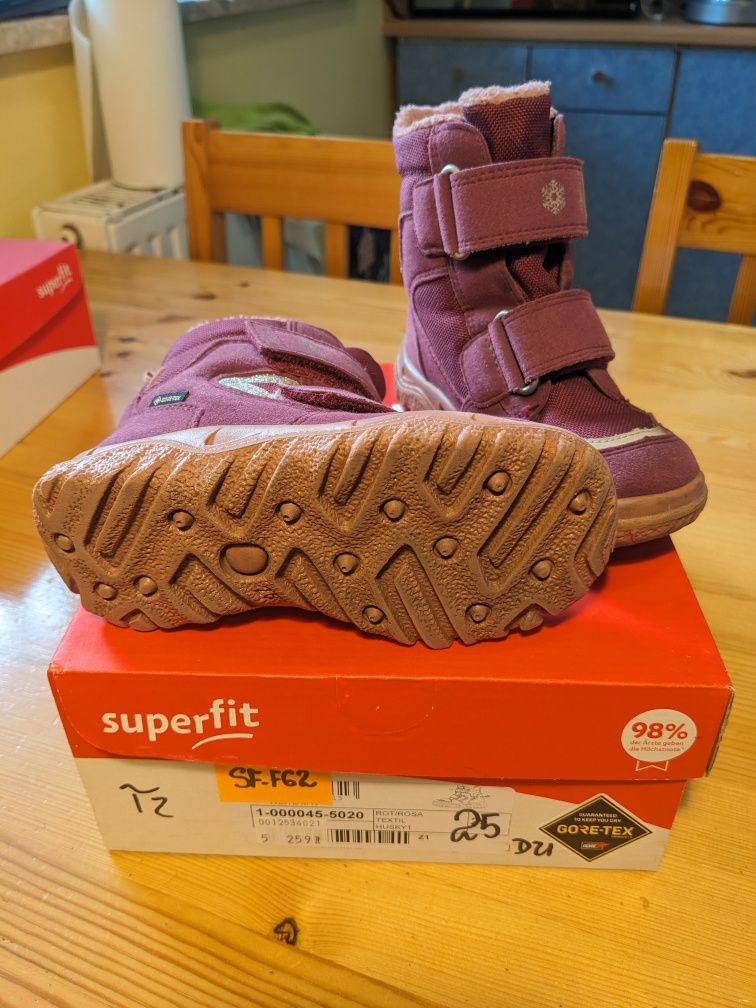 Buty zimowe śniegowce Superfit roz 25 Gore-Tex