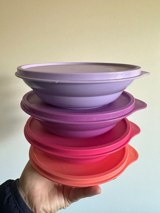 4 Caixas Coloridas (450ml) Tupperware