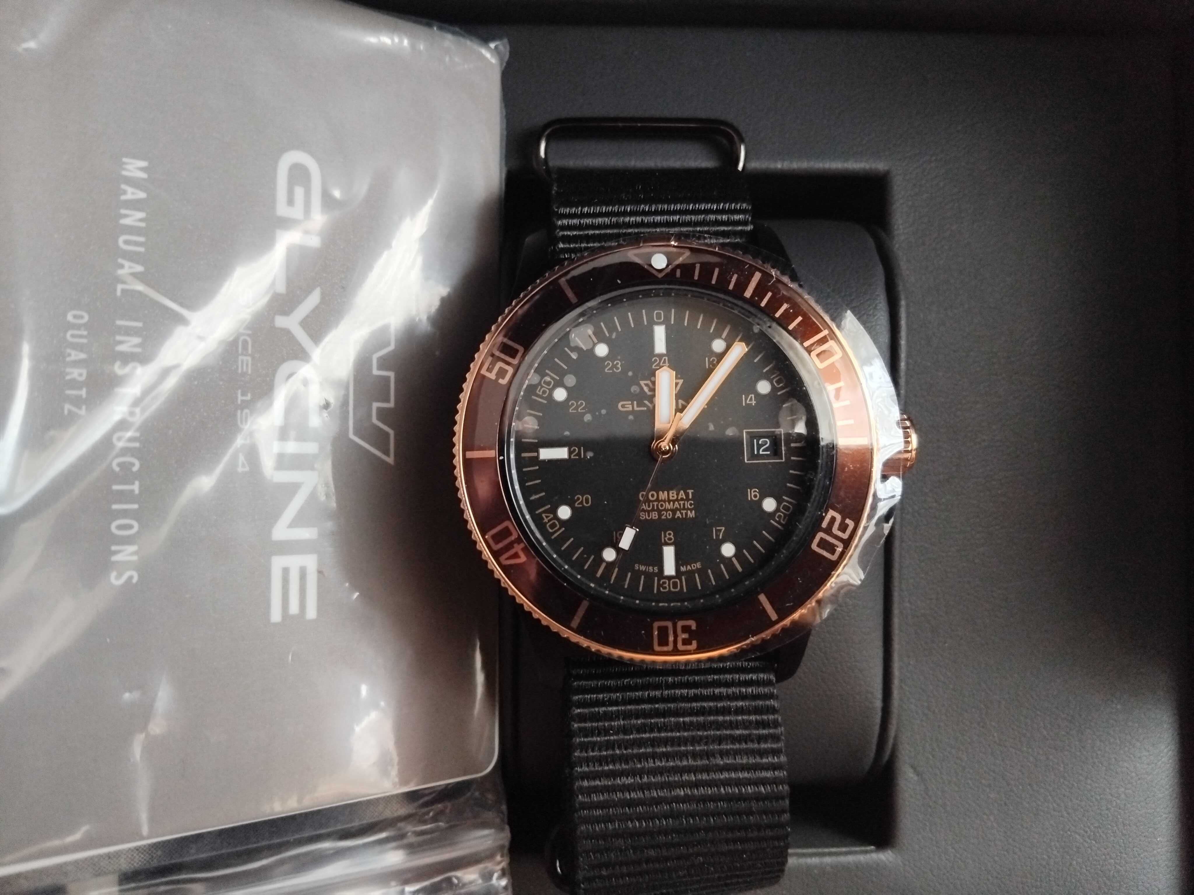 Годинник GLYCINE Combat Sub 42 Men's Automatic GL0173 Swiss Made