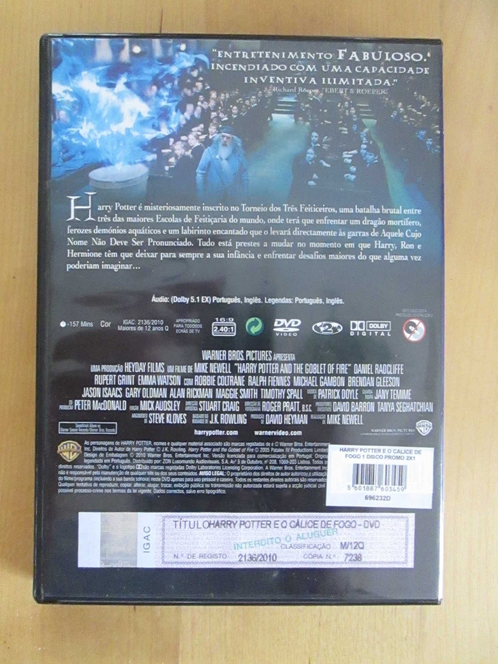 DVD Harry Potter e o Cálice de Fogo - Ano Quatro