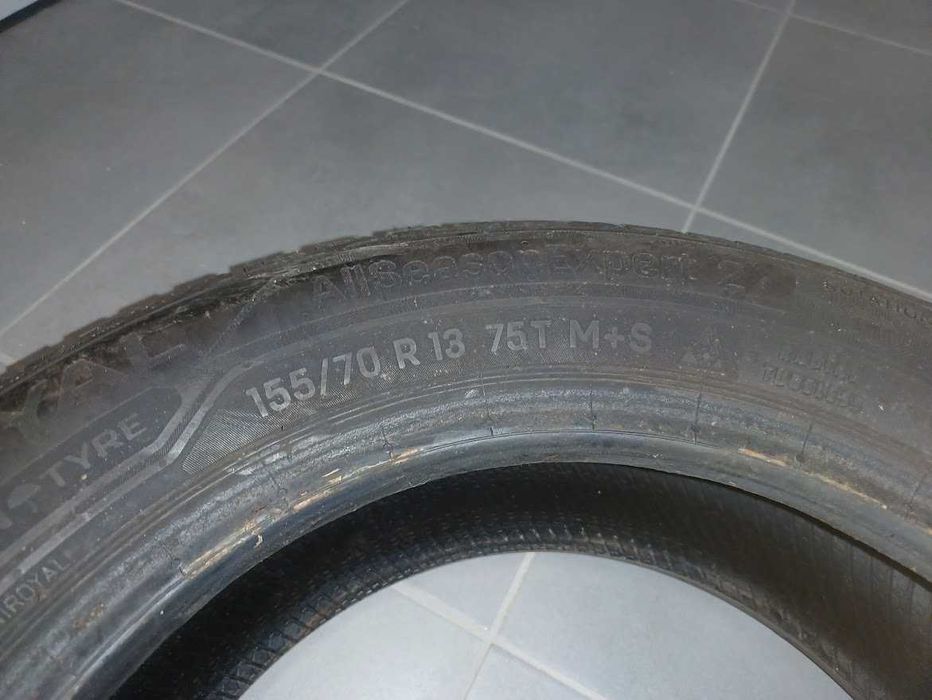 2szt. opony Uniroyal AllSeasonExpert 2 155/70R13 75T M+S ~6mm 2018r