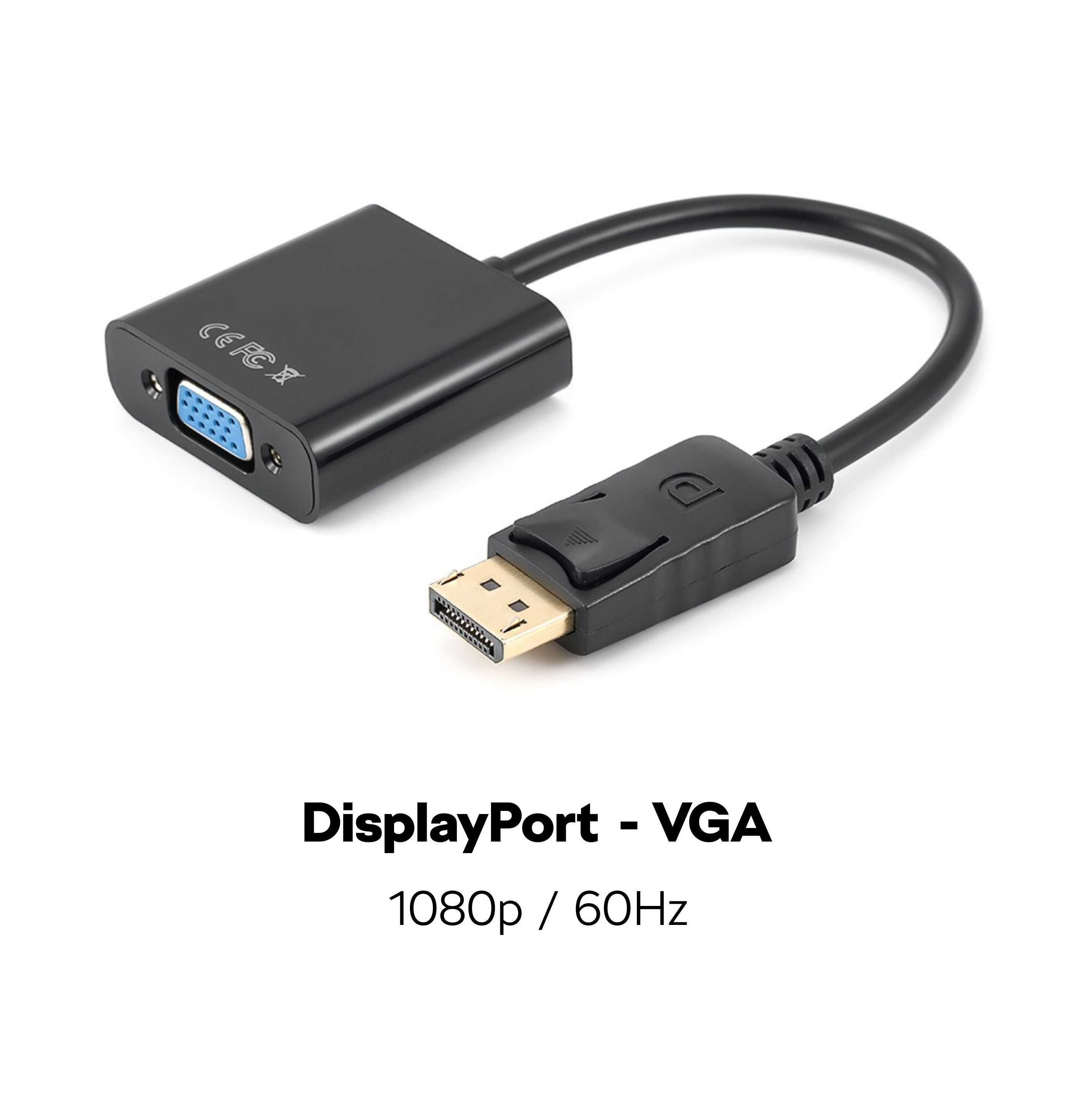 Адаптер DisplayPort - VGA / DP - VGA / Новий з Європи / Є КІЛЬКІСТЬ