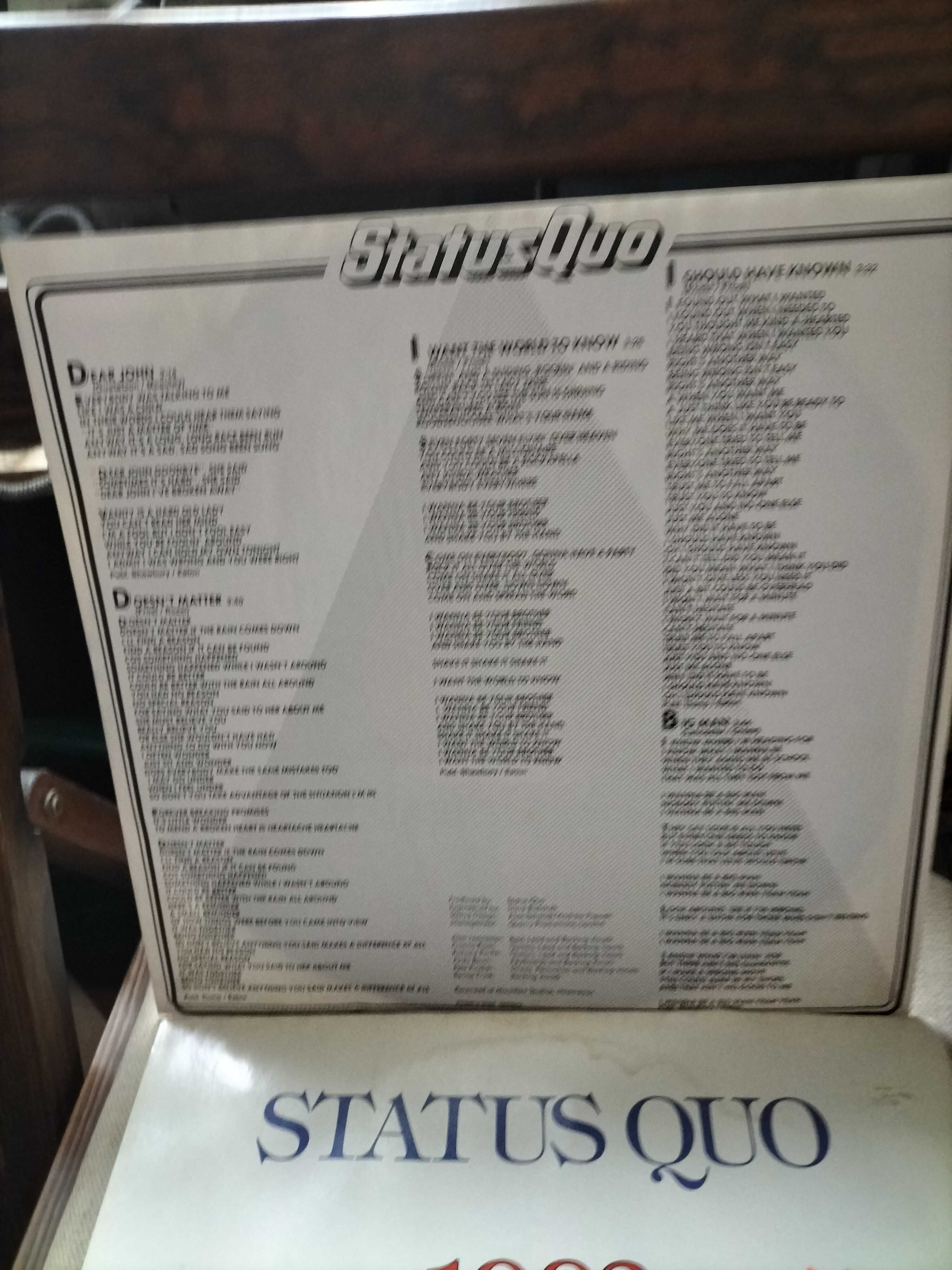 Winyl Status Quo " 1982 " mint