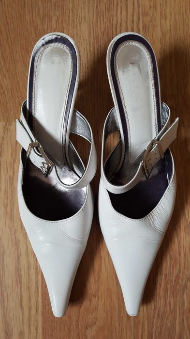 Białe buty 38 SAGAN skórzane ślubne a’la gino rossi