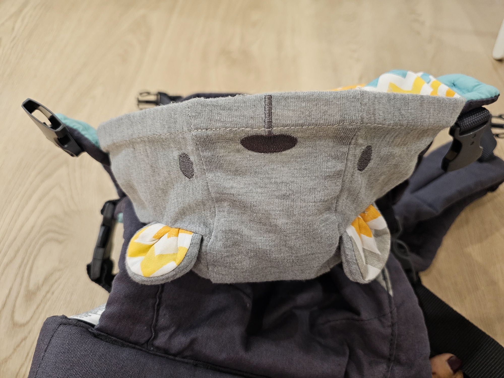 Marsúpio Infantino Cuddle Up Bear Cinzento- ARTIGO SEM USO