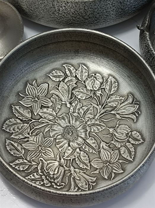 Norweski zestaw naczyń z cyny EIK, antyk, nordycki styl, wikingowie