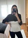 Blusa com detalhes em malha | Nana