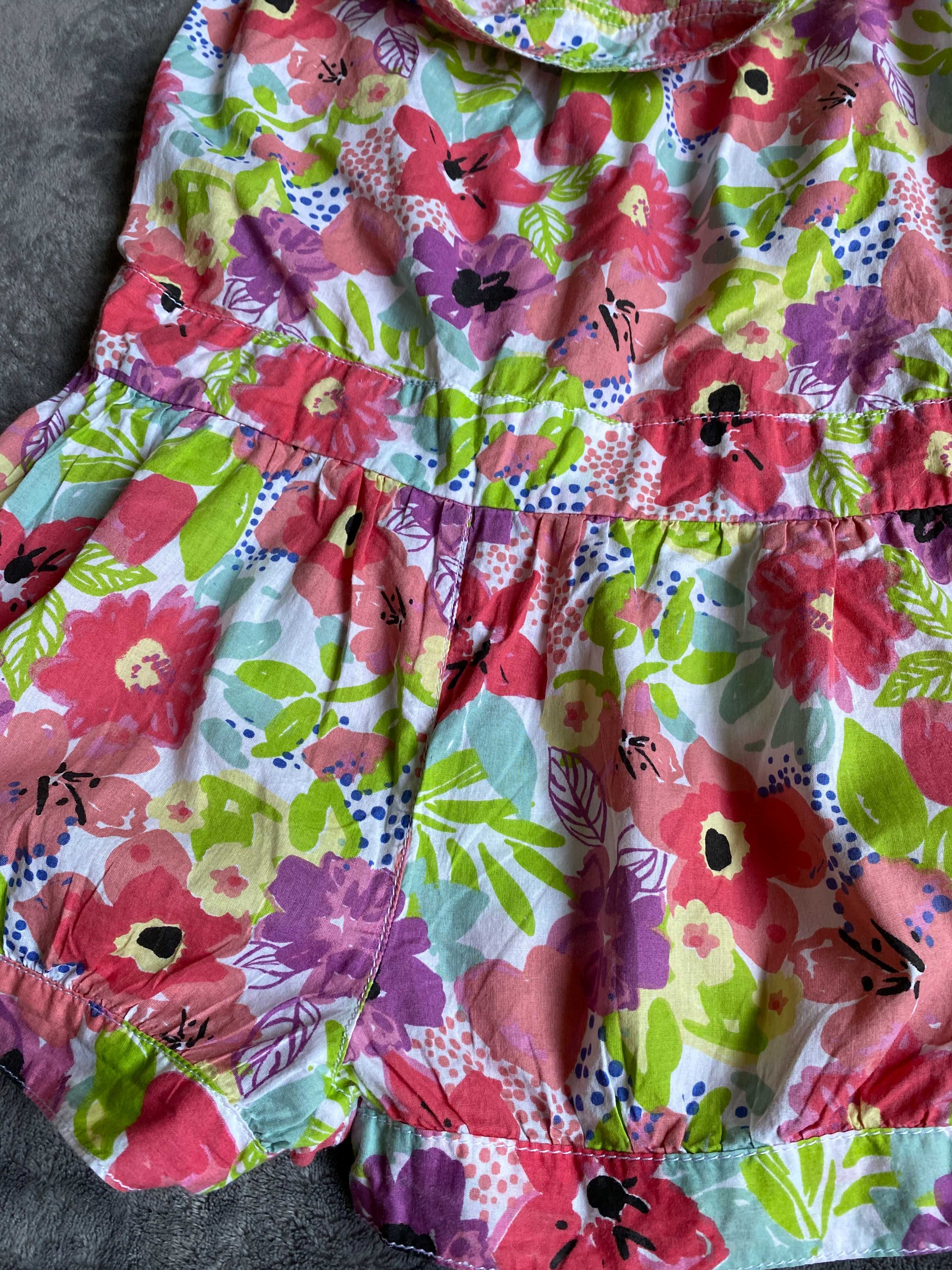 Piękny letni kombinezon w kwiaty M&S nowy ! - rozm. 140