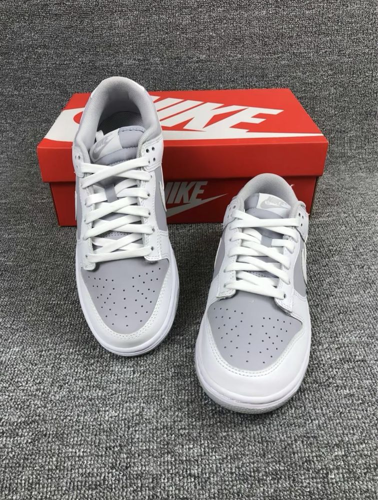 Оригінал Кросівки Nike Dunk Low Retro White Grey Данки Ретро сірі білі