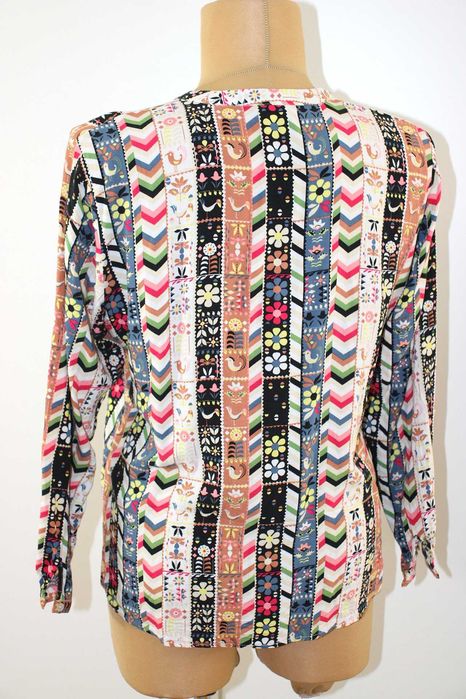 l8 Mona wzorzysta kolorowa damska bluzka koszula 46/48 3XL/4XL