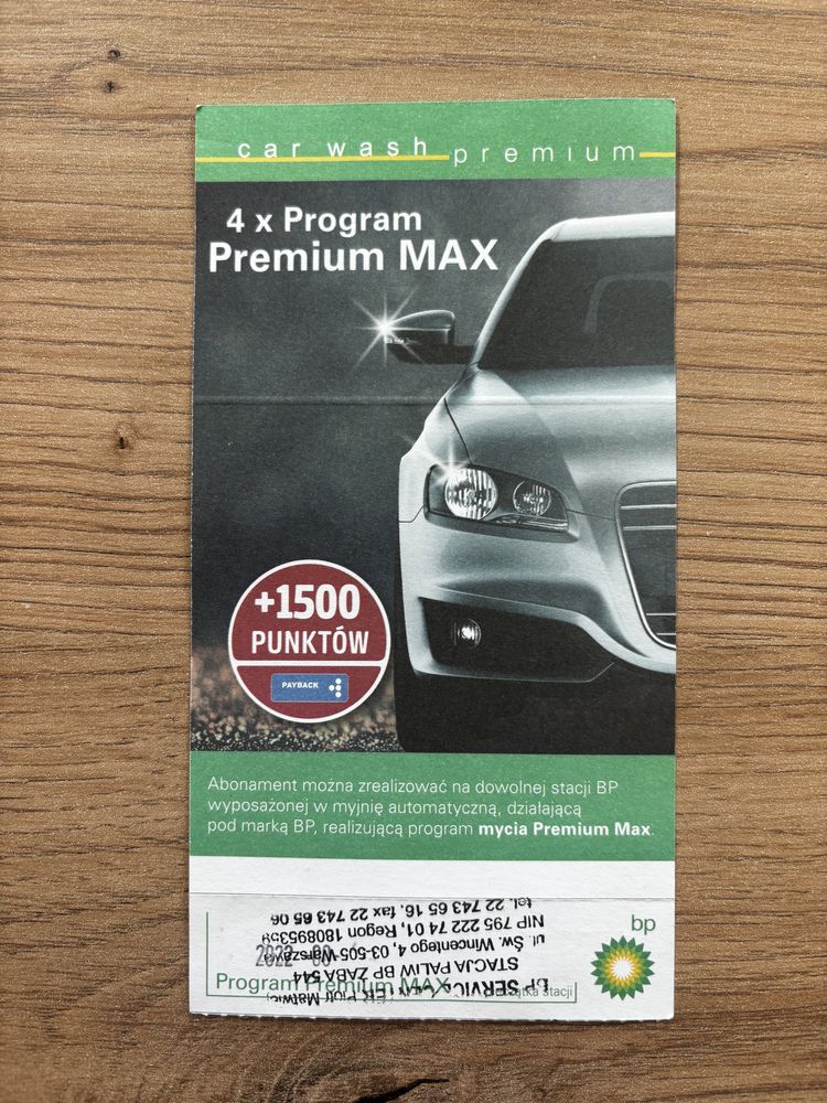 Myjnia BP Premium Max najlepszy automatyczny program kupon karnet