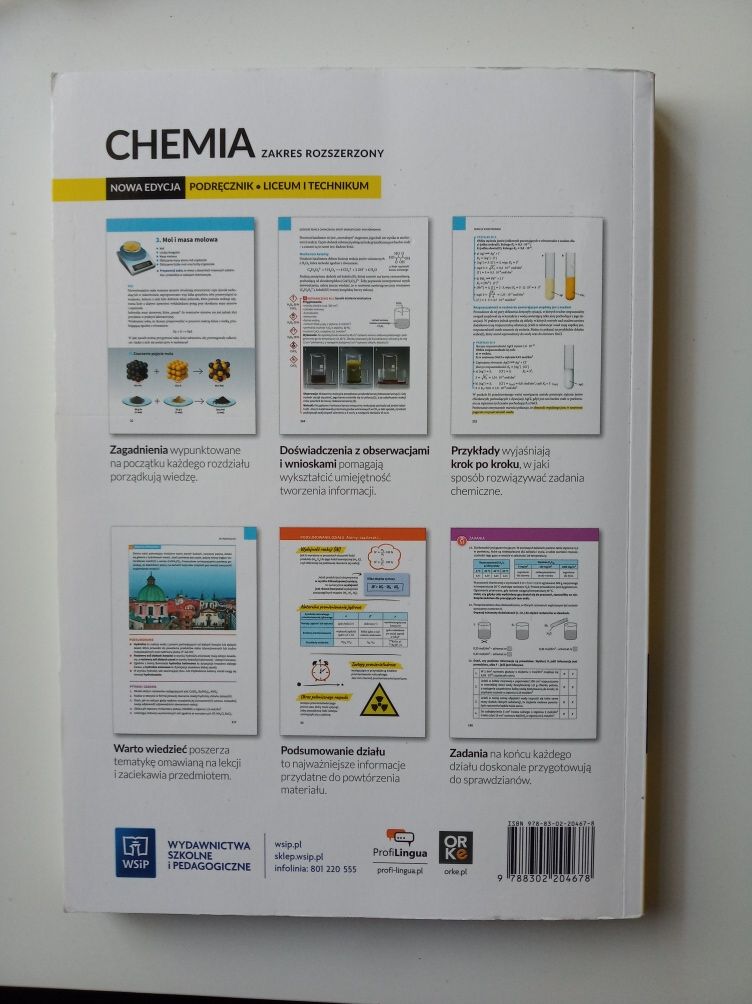 Chemia 1 - WSiP - podręcznik - zakres rozszerzony - nowa edycja