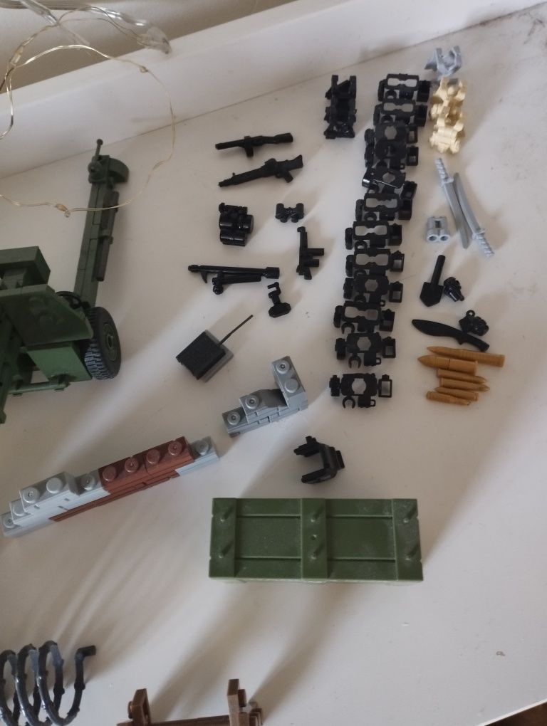 Klocki jak LEGO, druga wojna światowa WW2 wś2 figurki, makieta