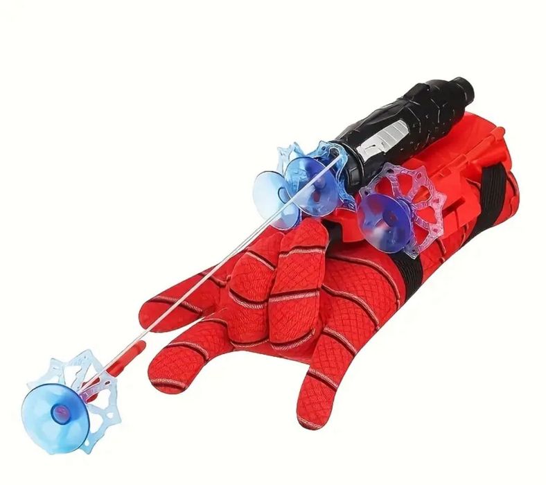 Rękawica Spiderman Wyrzutnia Sieci Strzałki zestaw do zabawy