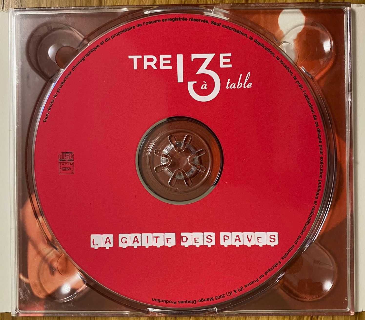 CD- Treize a Table – La Gaite des Paves