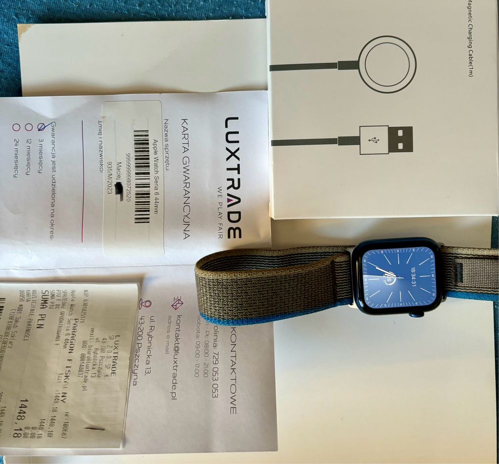 Apple watch 6 44mm blue