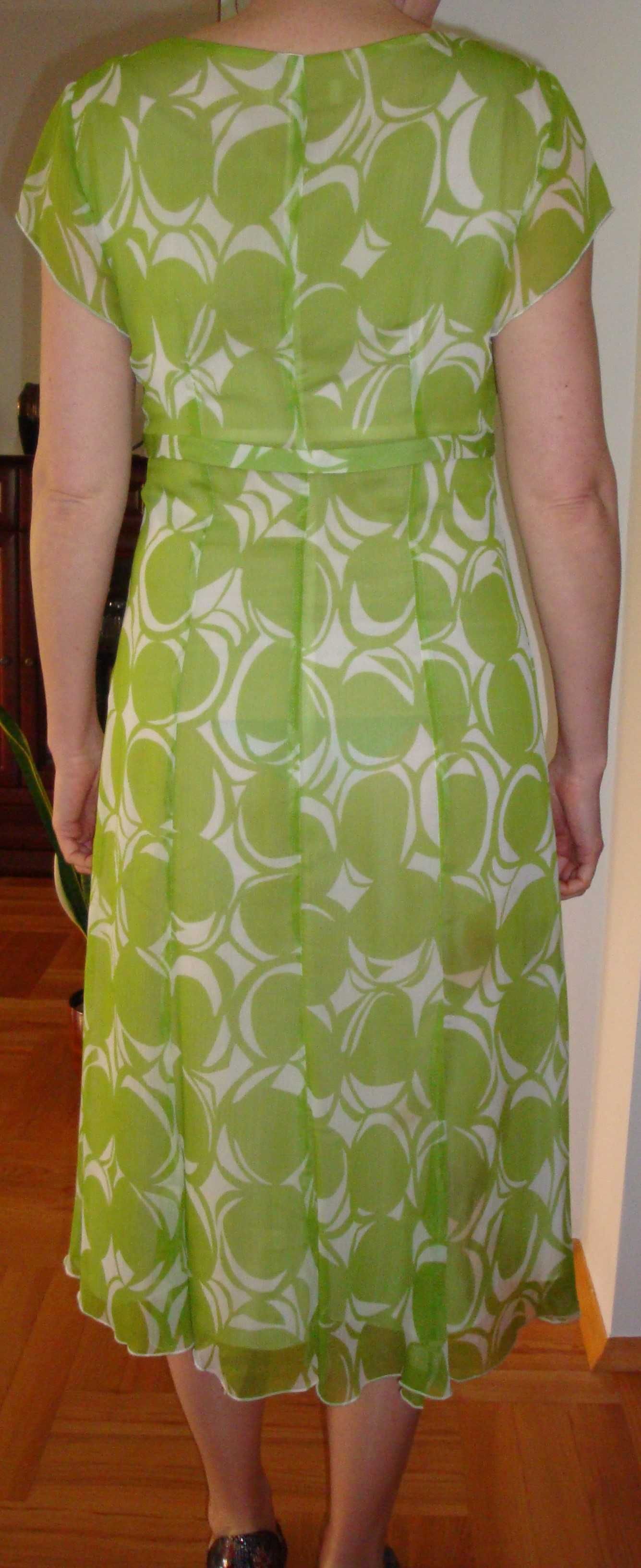 sukienka na lato/ zielona sukienka
