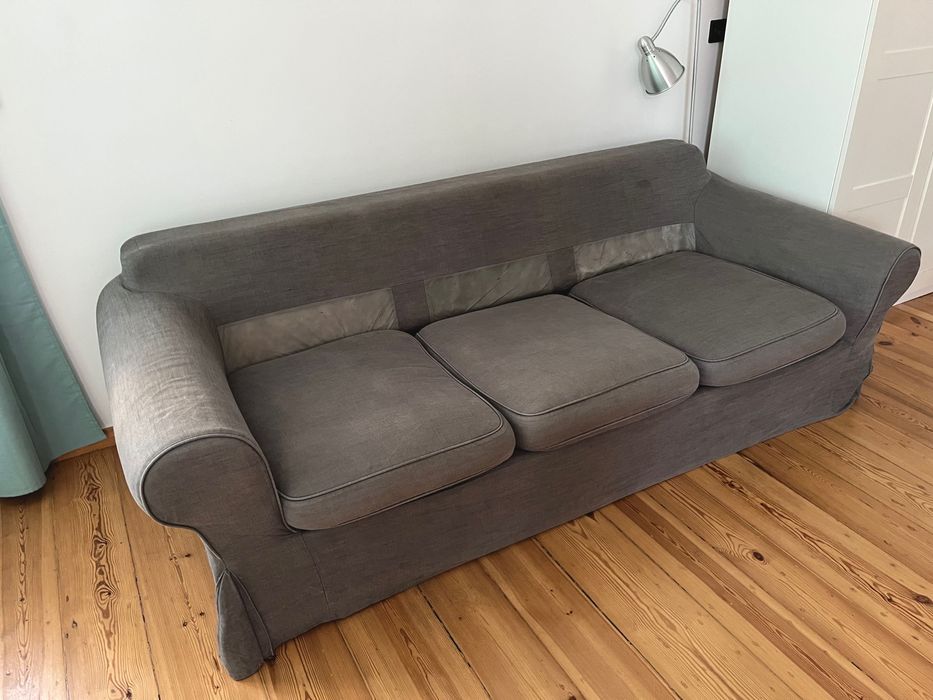 Pokrowiec IKEA EKTORP na 3 osobową sofę - kolor szary 502.574.08