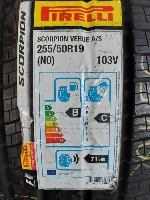 255/50/19 103V Pirelli Scorpion Verde ALL Season CAŁOROCZNE Gwar. 12 m