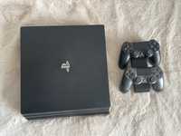 Sony PlayStation 4 PRO 1TB model CUH-7216B i dwa pady bezprzewodowe