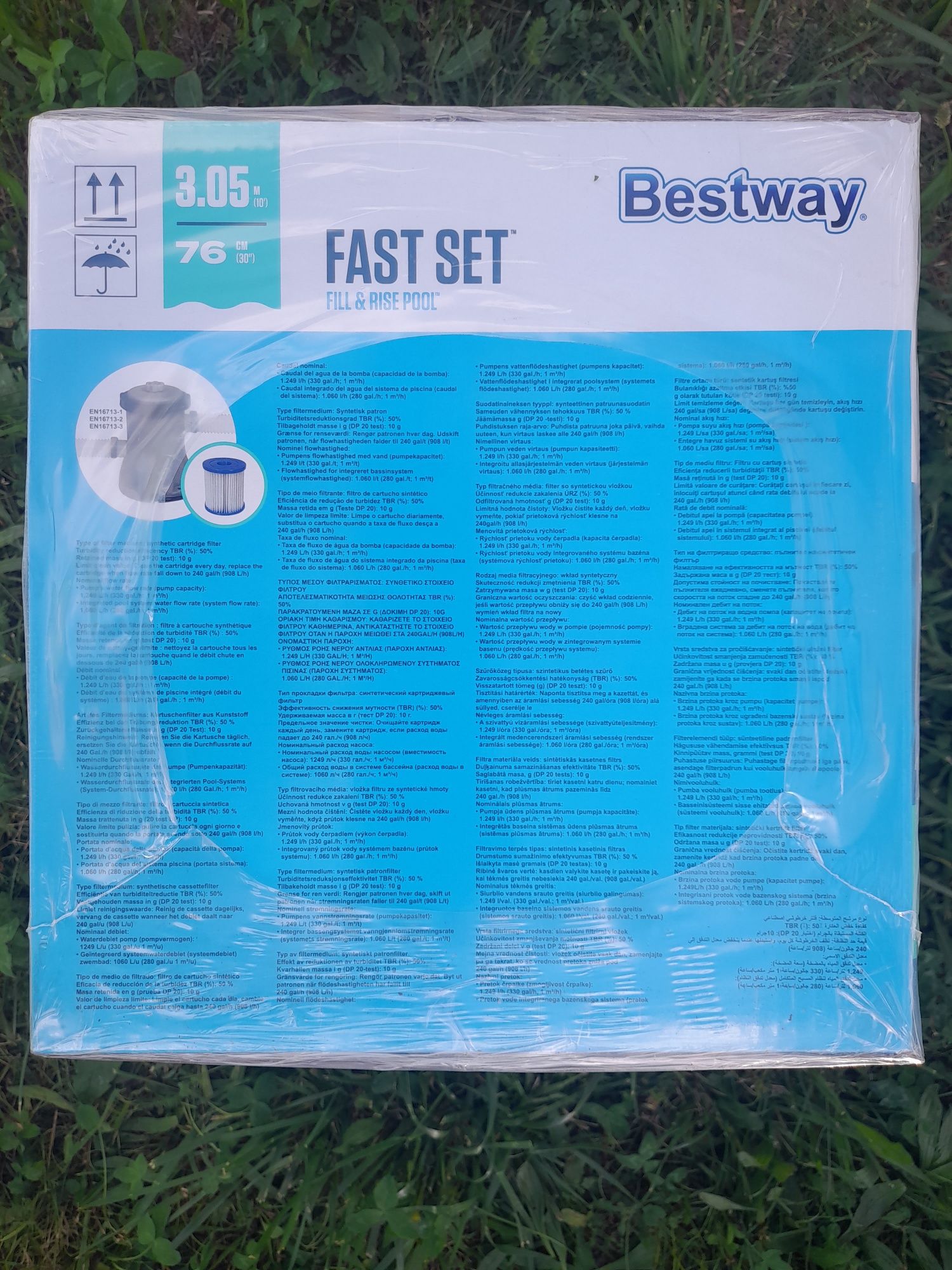 Nowy basen rozporowy 3.05m Bestway Fast Set