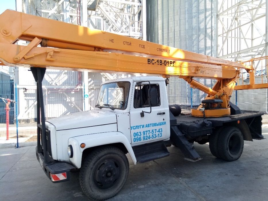 Автовышка Послуги АП 18. Аренда и оказание услуг автовышки