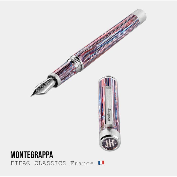 Пір’яна Ручка Montegrappa FIFA France | Ліміт 100 шт | 14K золоте перо