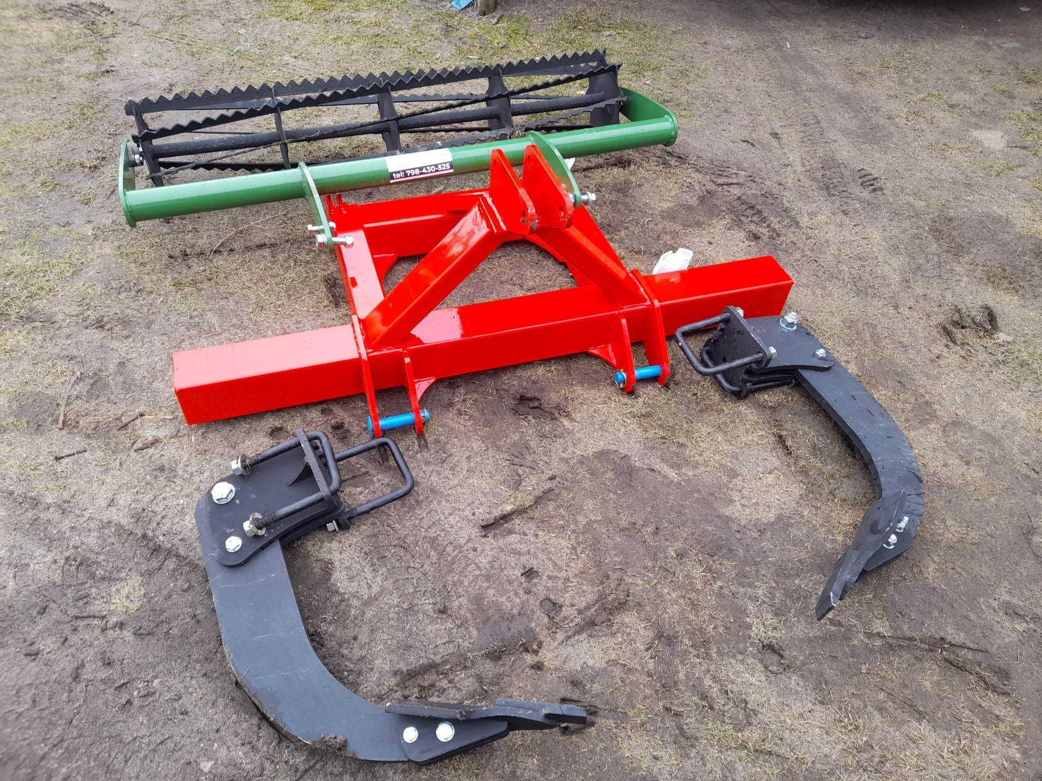Nowy głębosz mini lis 1, 2,3 zęby solidna rama DOSTAWA