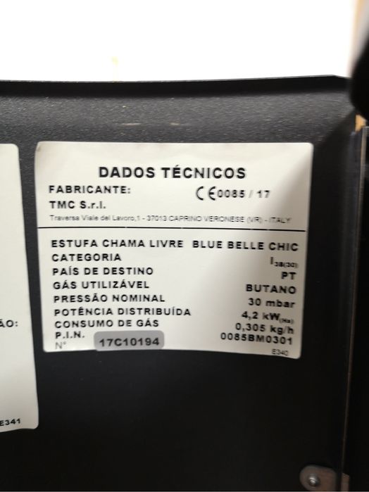 Aquecedor a gas Blue Belle Chic 4,2 kW