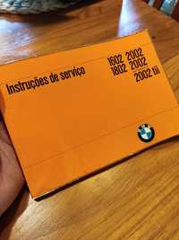 Manual de instruções BMW 2002 , 1602 , 2002tii 1802
